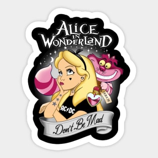 Alice & the Cheshire Cat Sticker